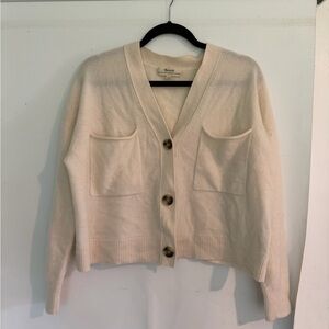 Madewell Cashmere Button-Up Cardigan